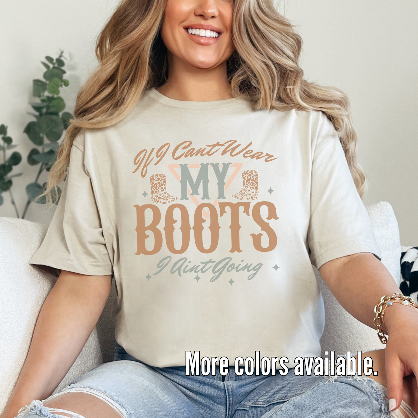 If I Can't Wear My Boots, I Ain't Going Unisex Softstyle T-Shirt