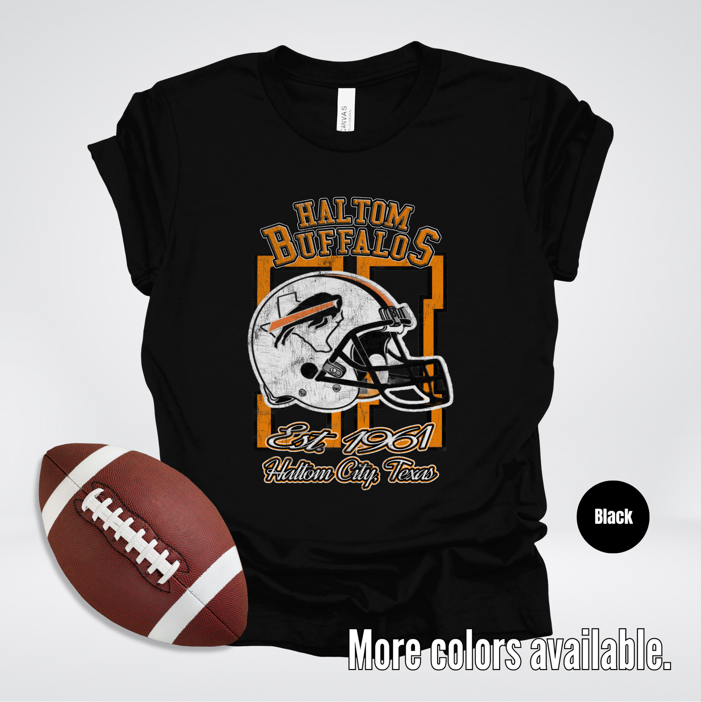 Haltom Buffalos Football Est. 1961 Vintage Design T-Shirt