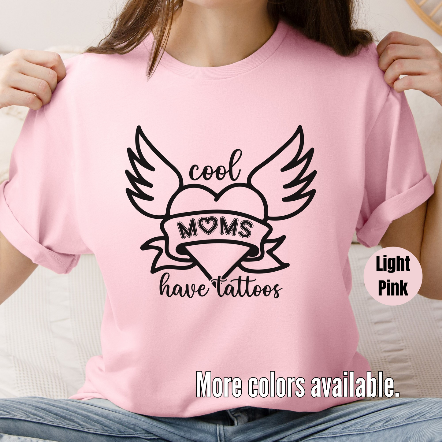Cool Moms Have Tattoos Unisex Softstyle T-Shirt