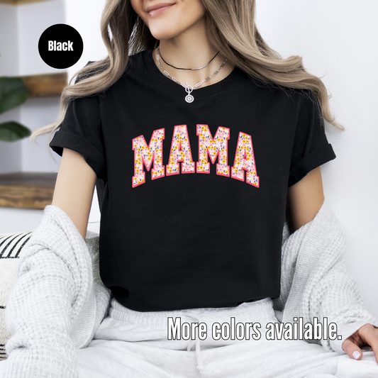 Mama Floral Pink T-Shirt