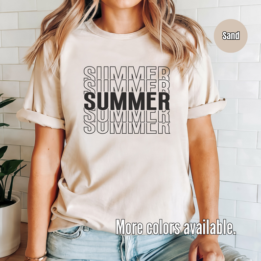SUMMER Black Softstyle T-Shirt