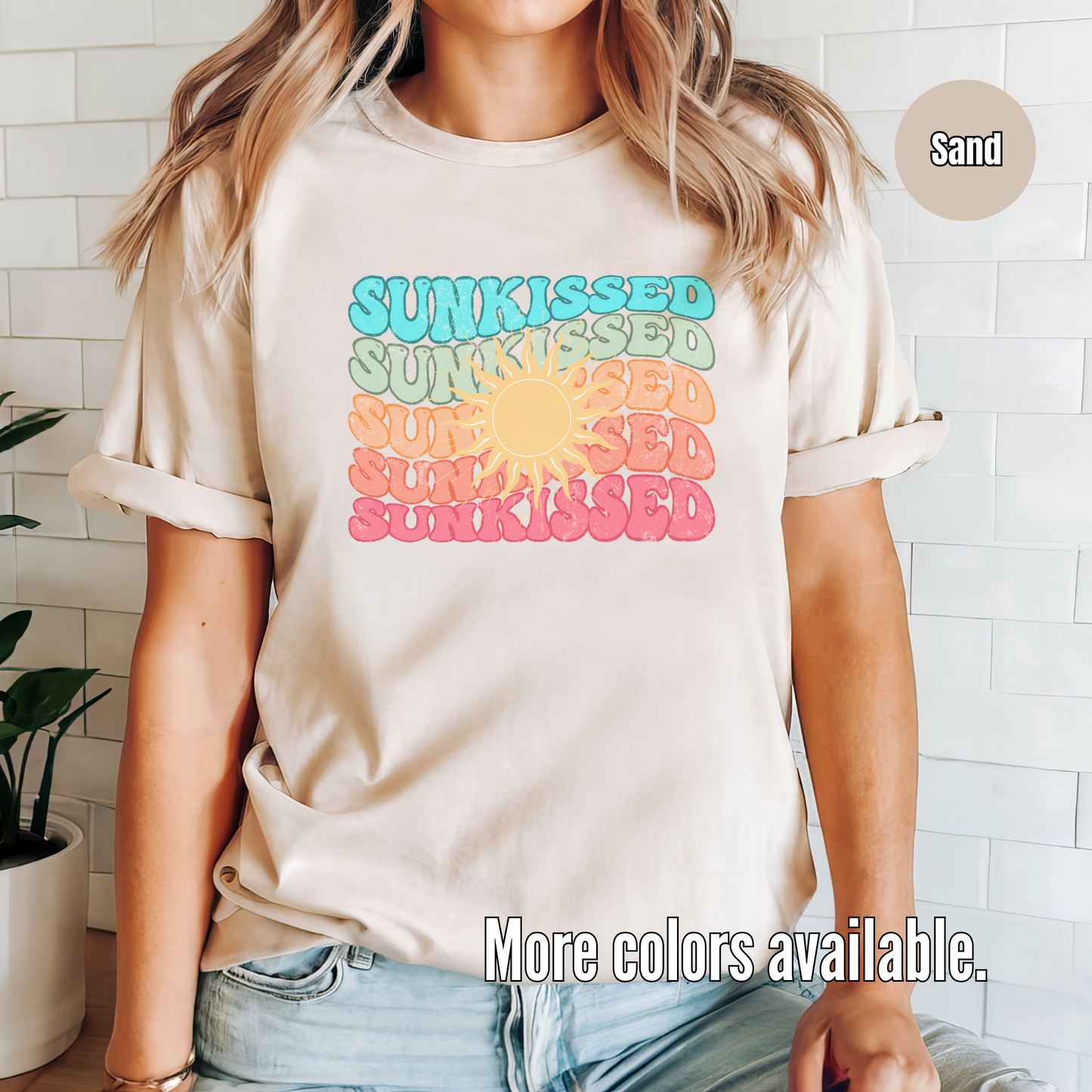 Sunkissed Stacked & Warped Softstyle T-Shirt
