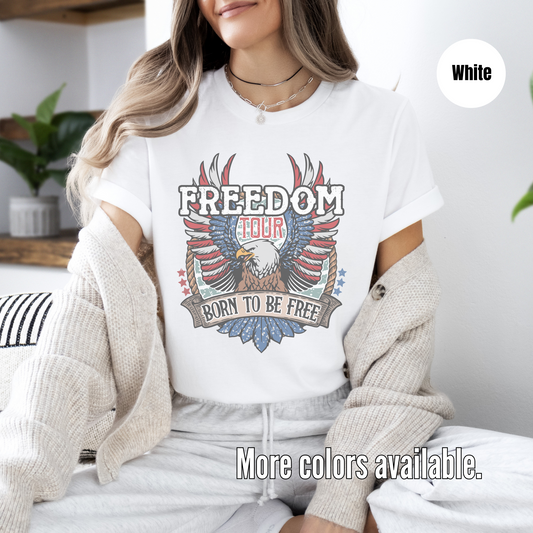 Freedom Tour Born To Be Free Unisex Softstyle T-Shirt