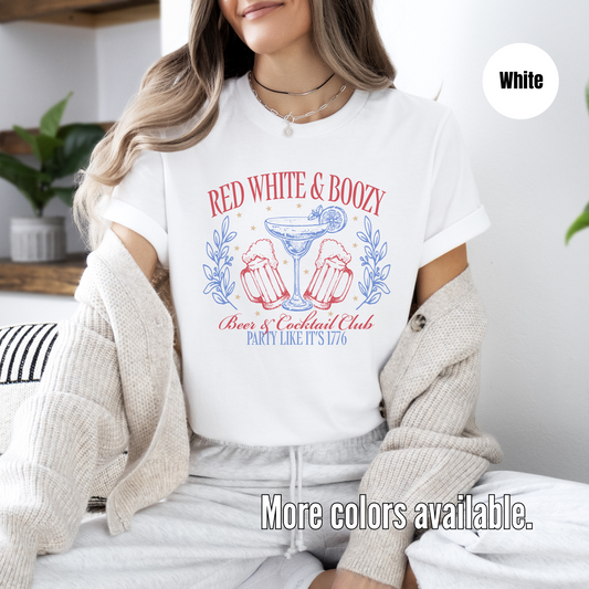 Red White And Boozy Unisex Softstyle T-Shirt
