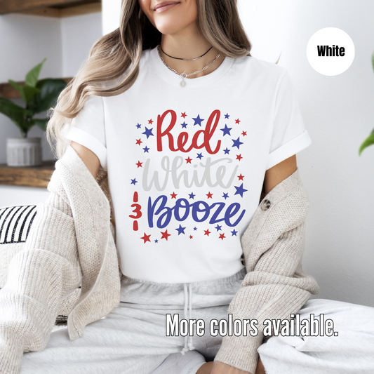 Red White & Booze Unisex Softstyle T-Shirt