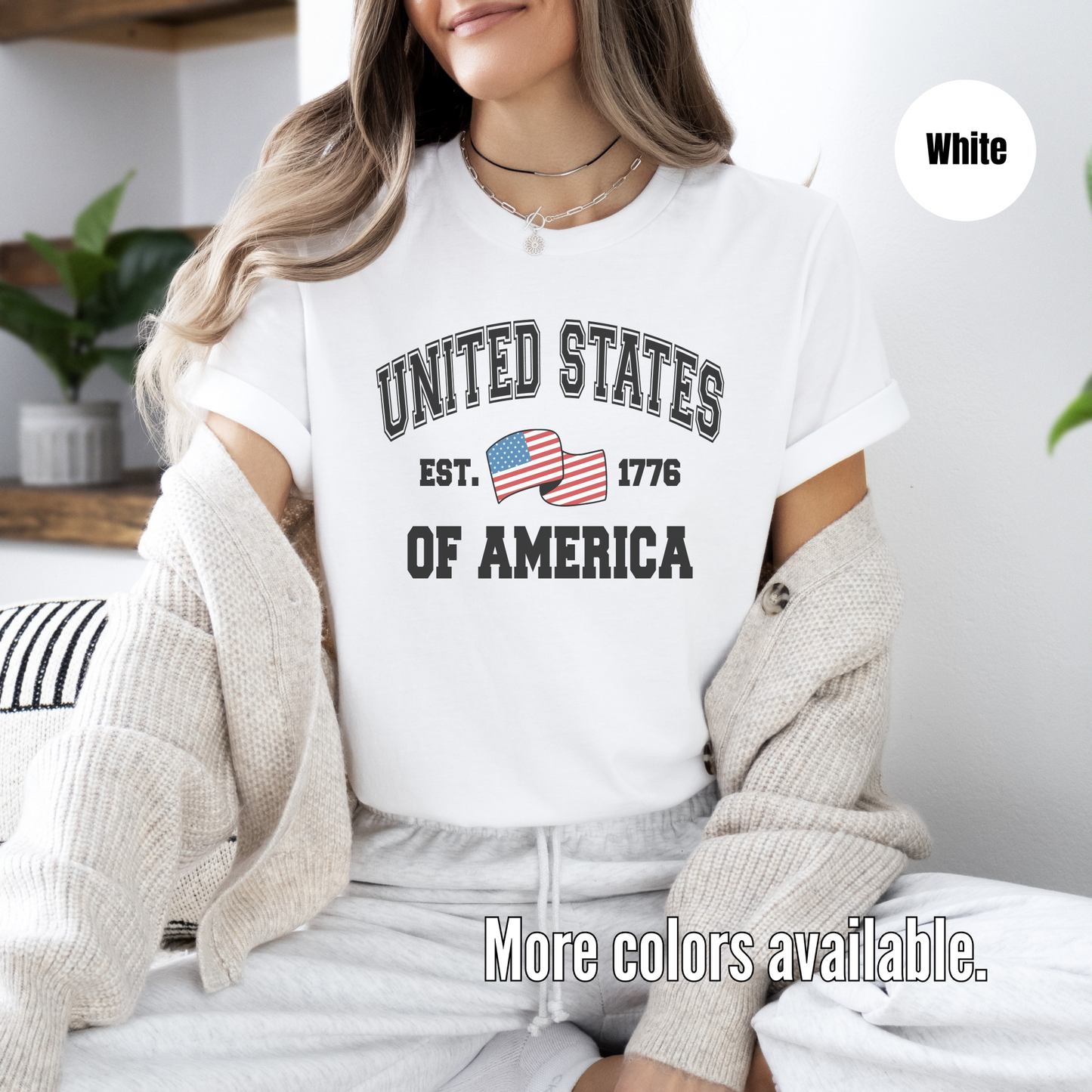 USA Est 1776 Varsity Unisex Softstyle T-Shirt