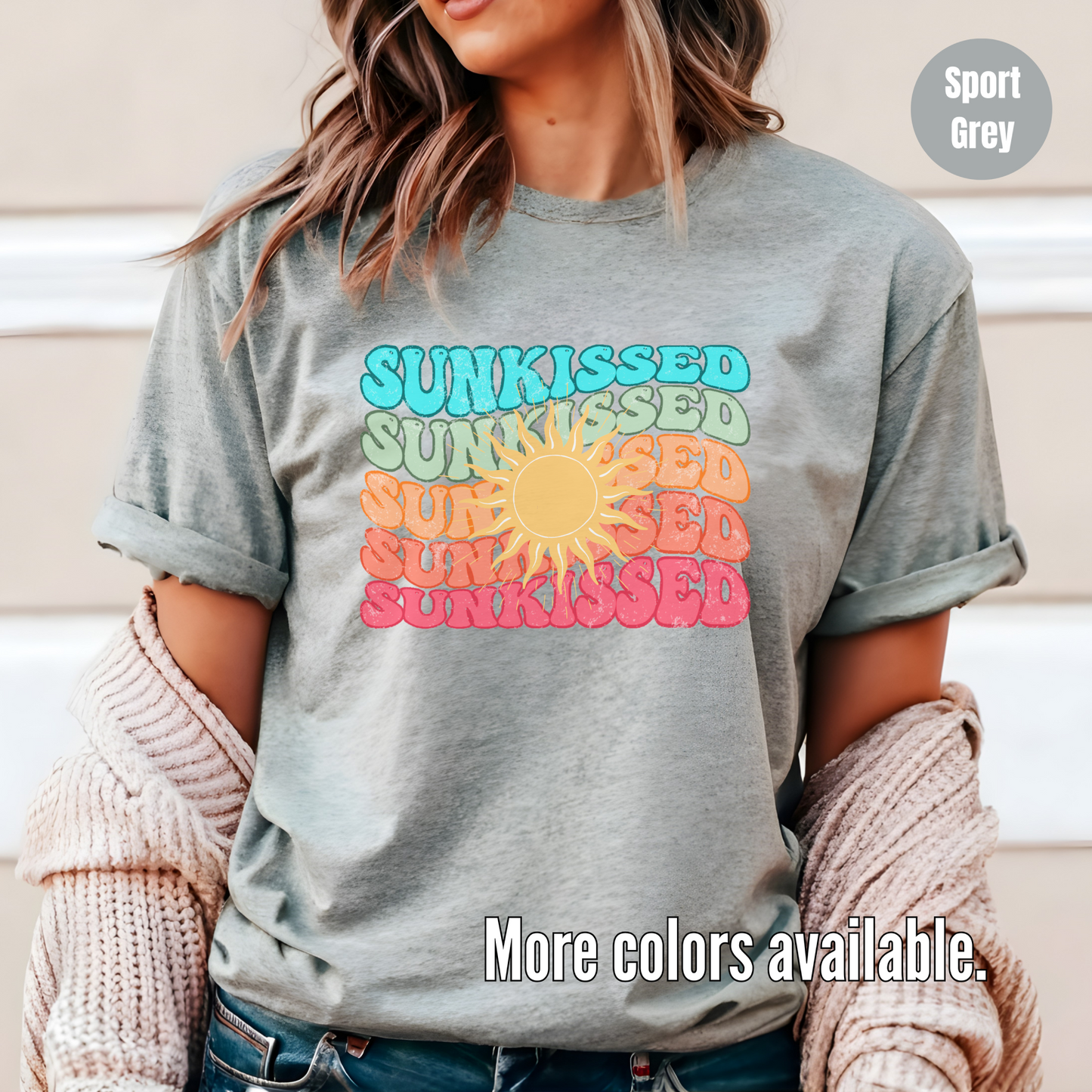 Sunkissed Stacked & Warped Softstyle T-Shirt