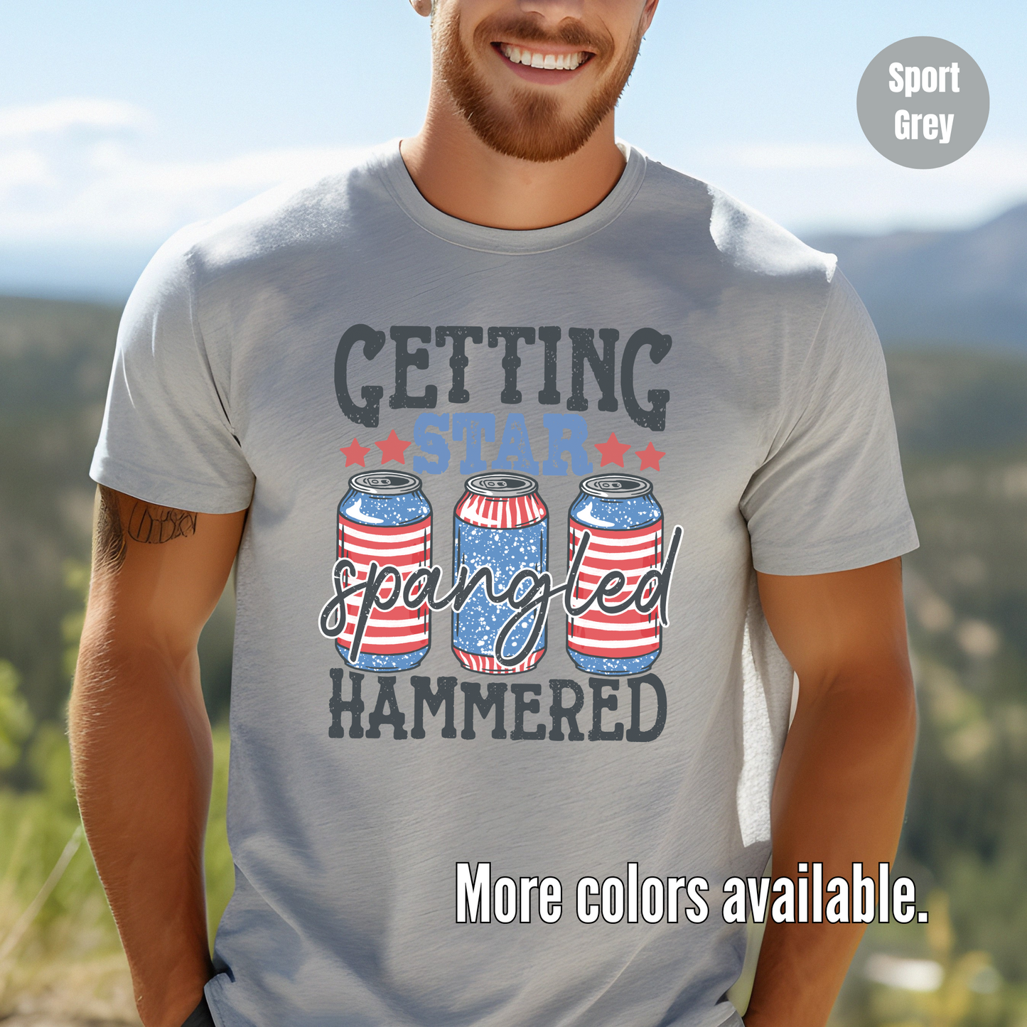 Getting Star Spangled Hammered Unisex Softstyle T-Shirt