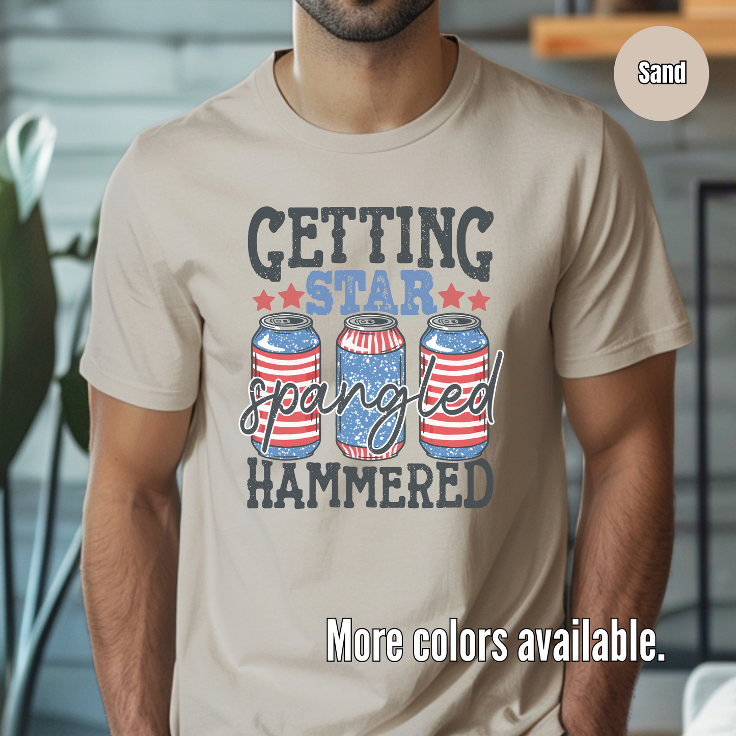 Getting Star Spangled Hammered Unisex Softstyle T-Shirt