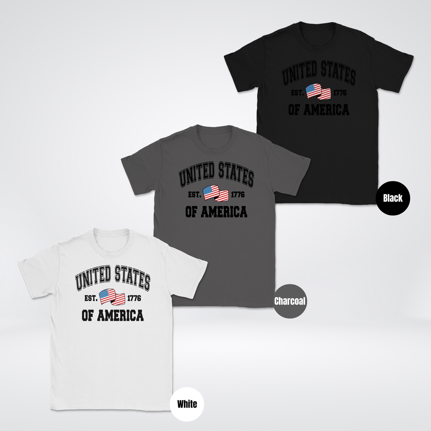 USA Est 1776 Varsity Unisex Softstyle T-Shirt