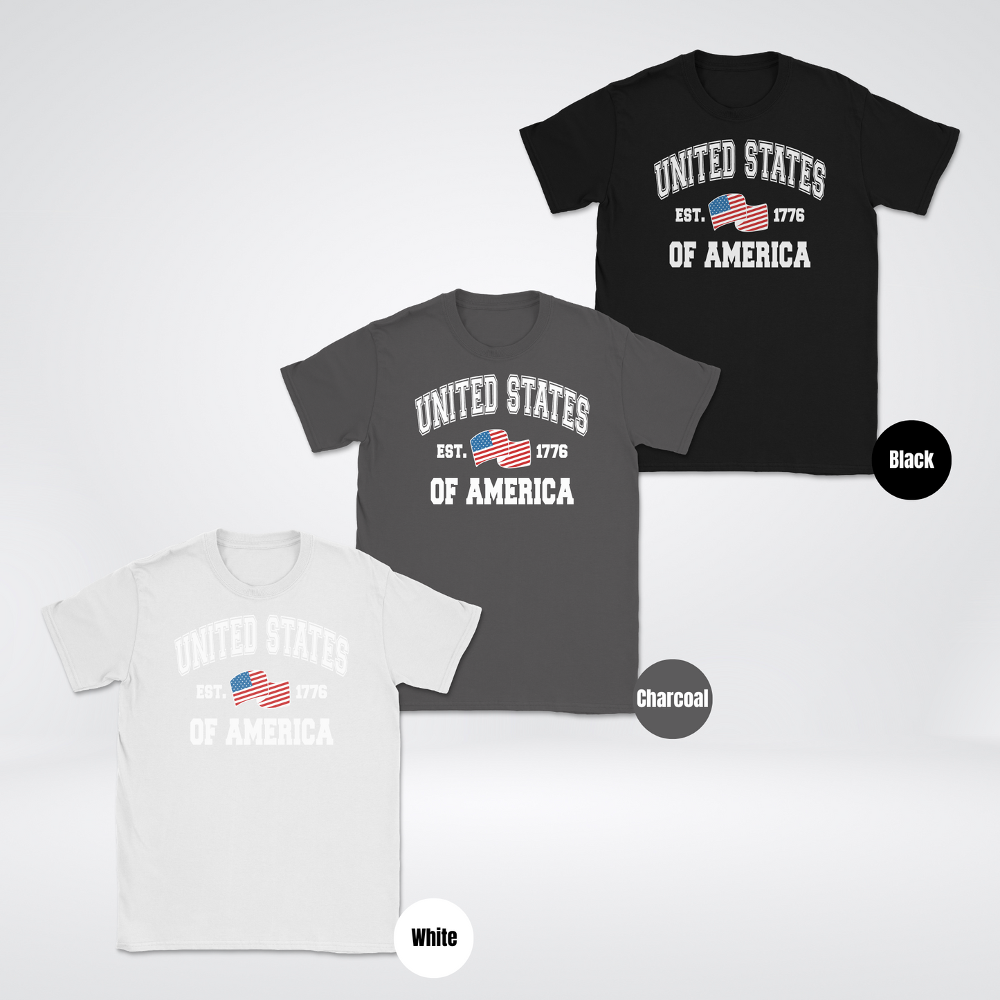 USA Est 1776 Varsity Unisex Softstyle T-Shirt