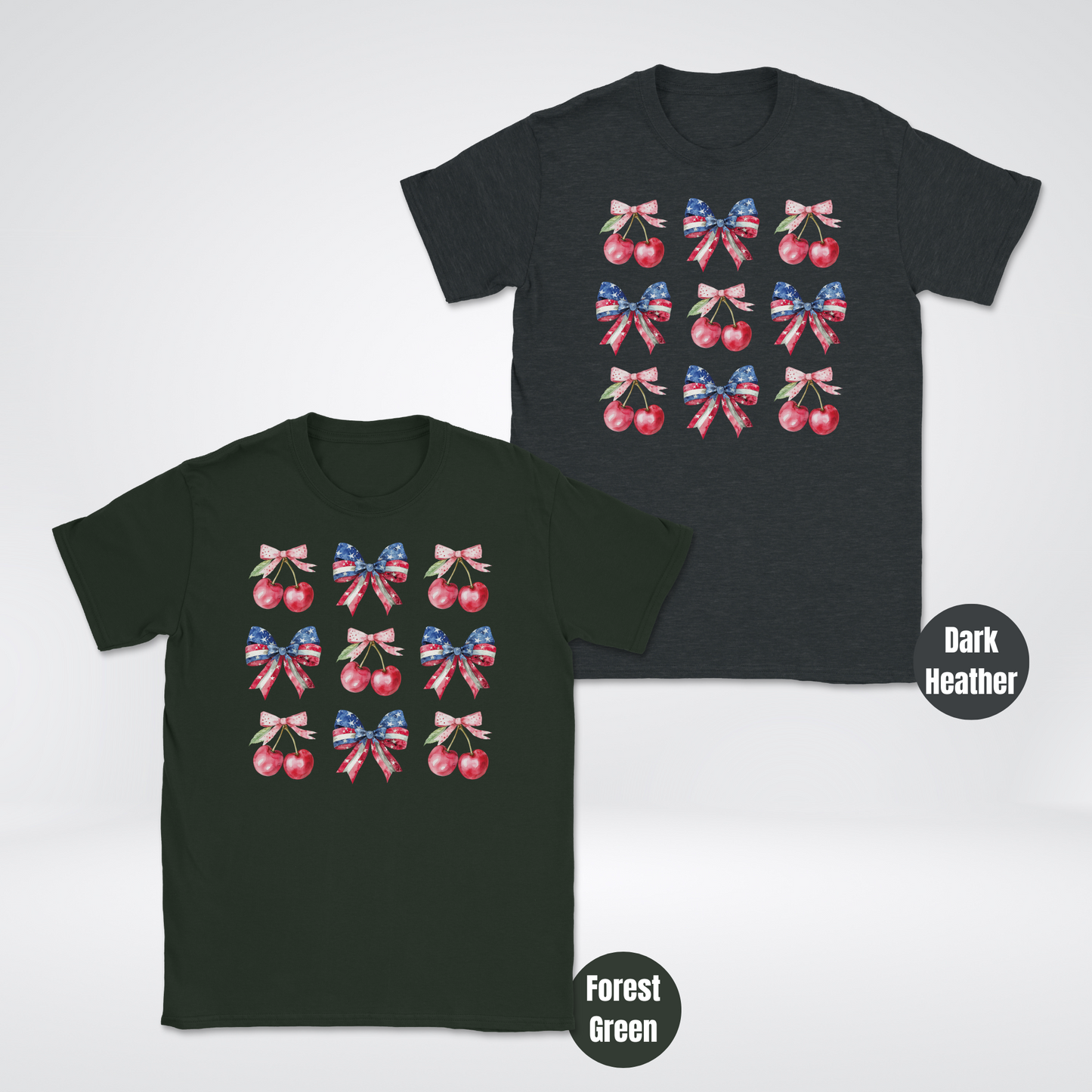 Cherries And Bows Coquette Unisex Softstyle T-Shirt