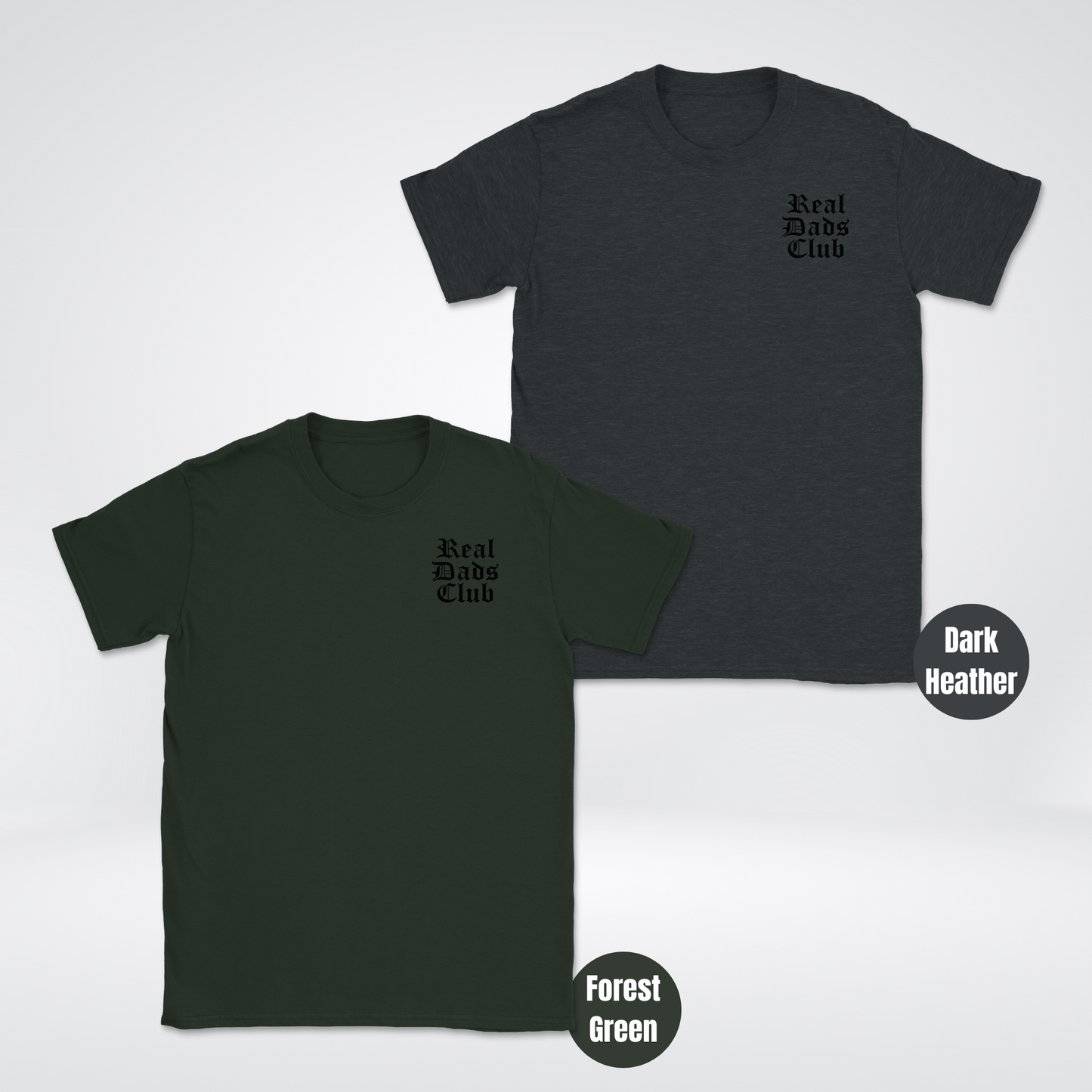 Real Dads Club Black Unisex Softstyle T-Shirt