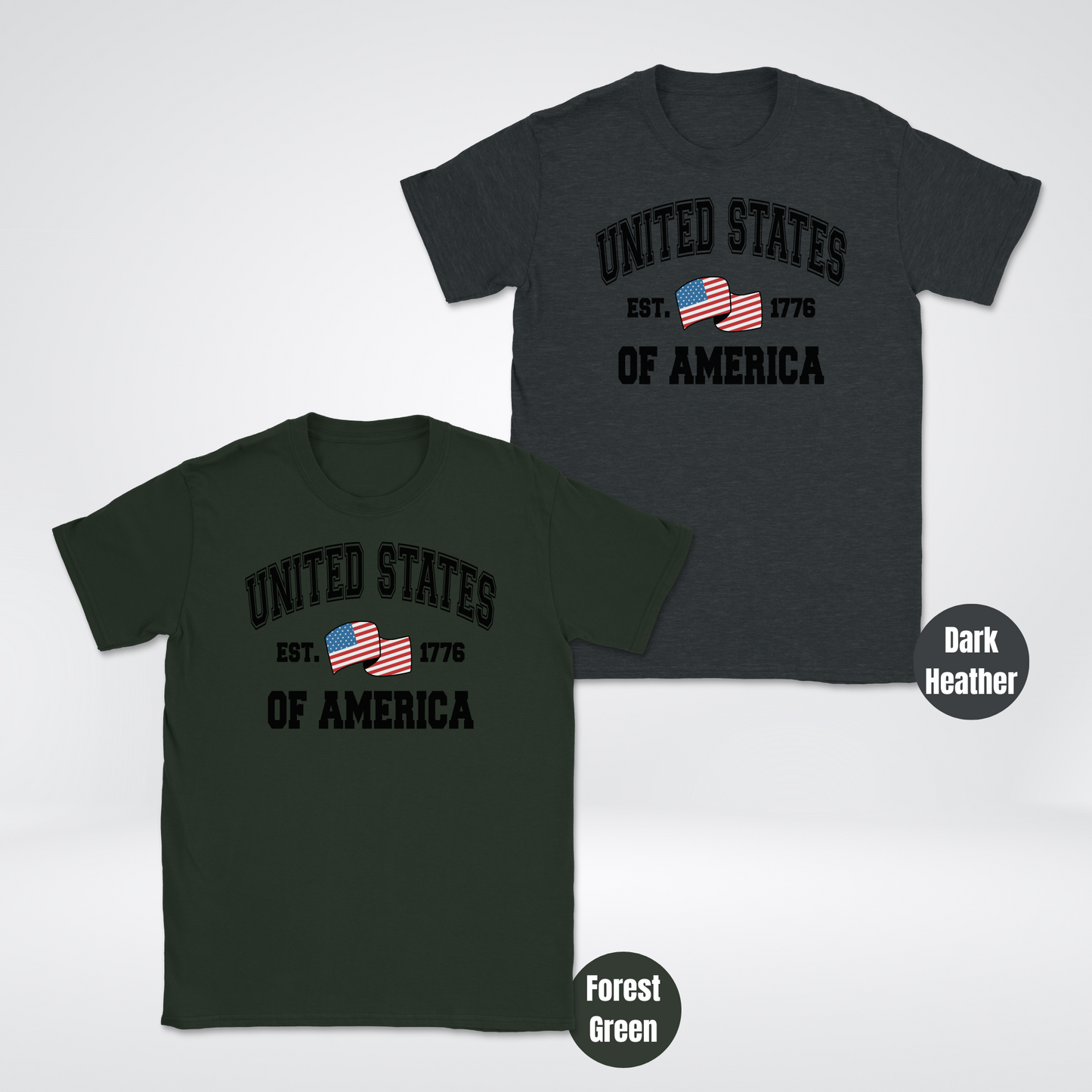 USA Est 1776 Varsity Unisex Softstyle T-Shirt