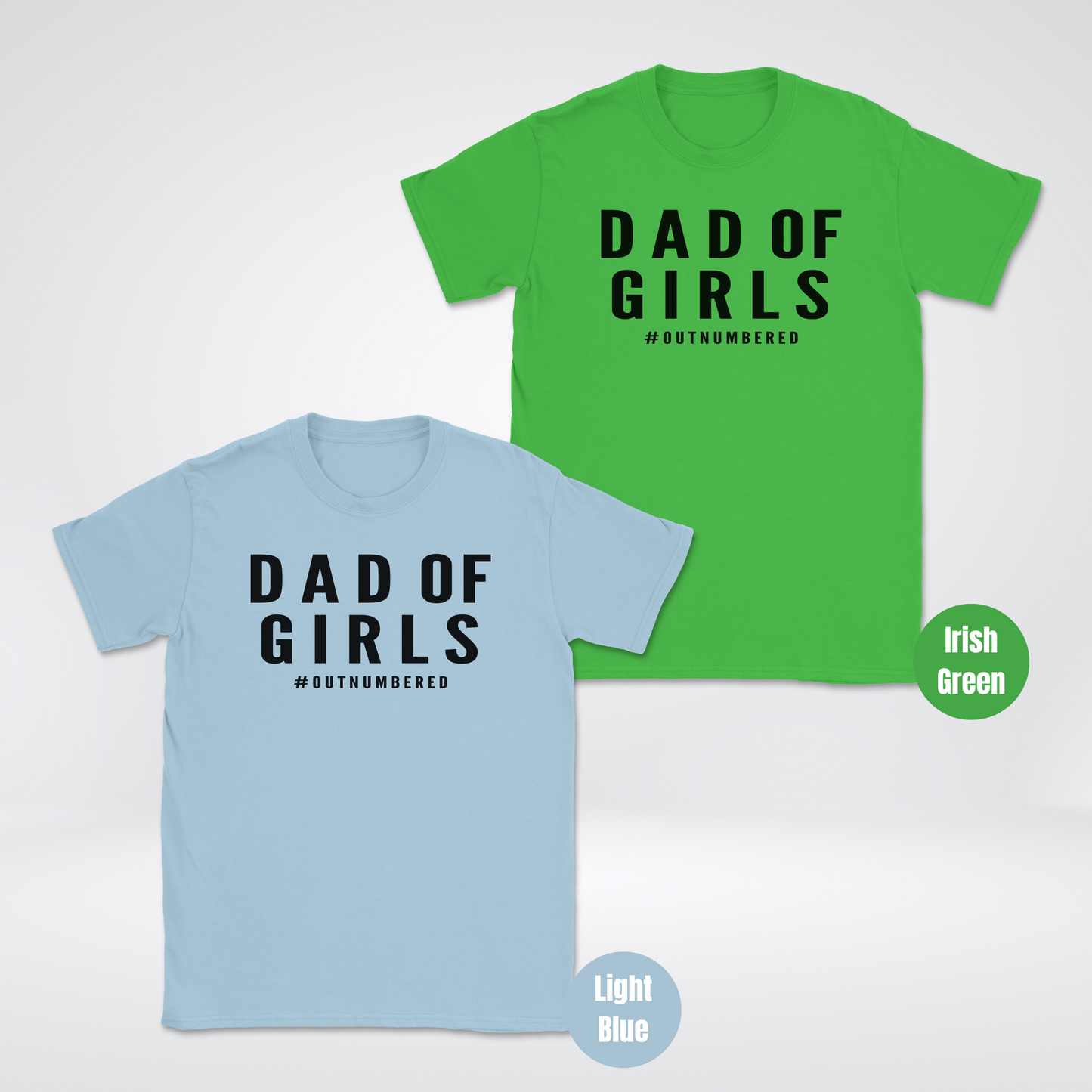 DAD OF GIRLS #OUTNUMBERED Unisex Softstyle T-Shirt