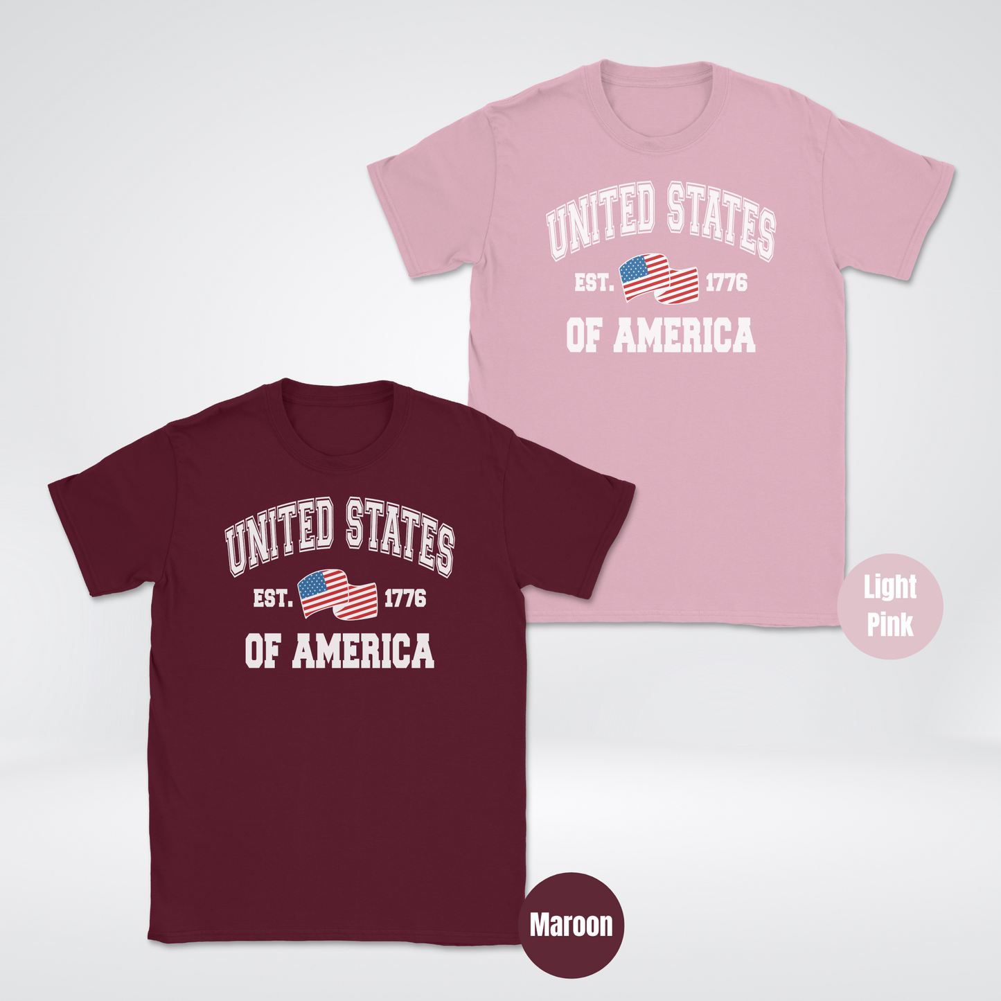 USA Est 1776 Varsity Unisex Softstyle T-Shirt