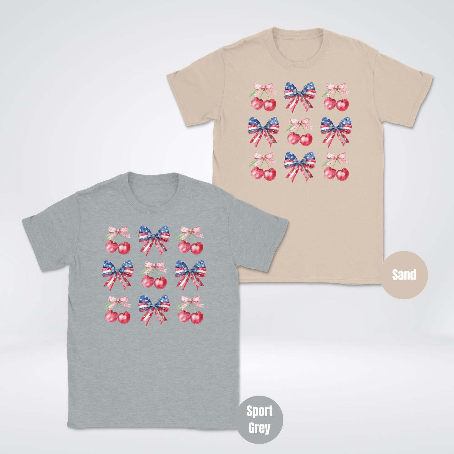 Cherries And Bows Coquette Unisex Softstyle T-Shirt