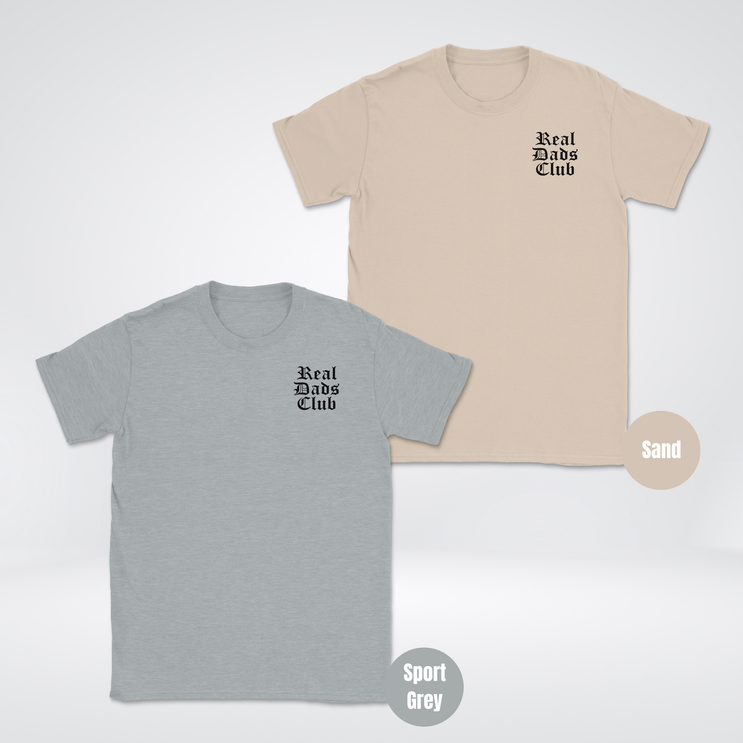 Real Dads Club Black Unisex Softstyle T-Shirt