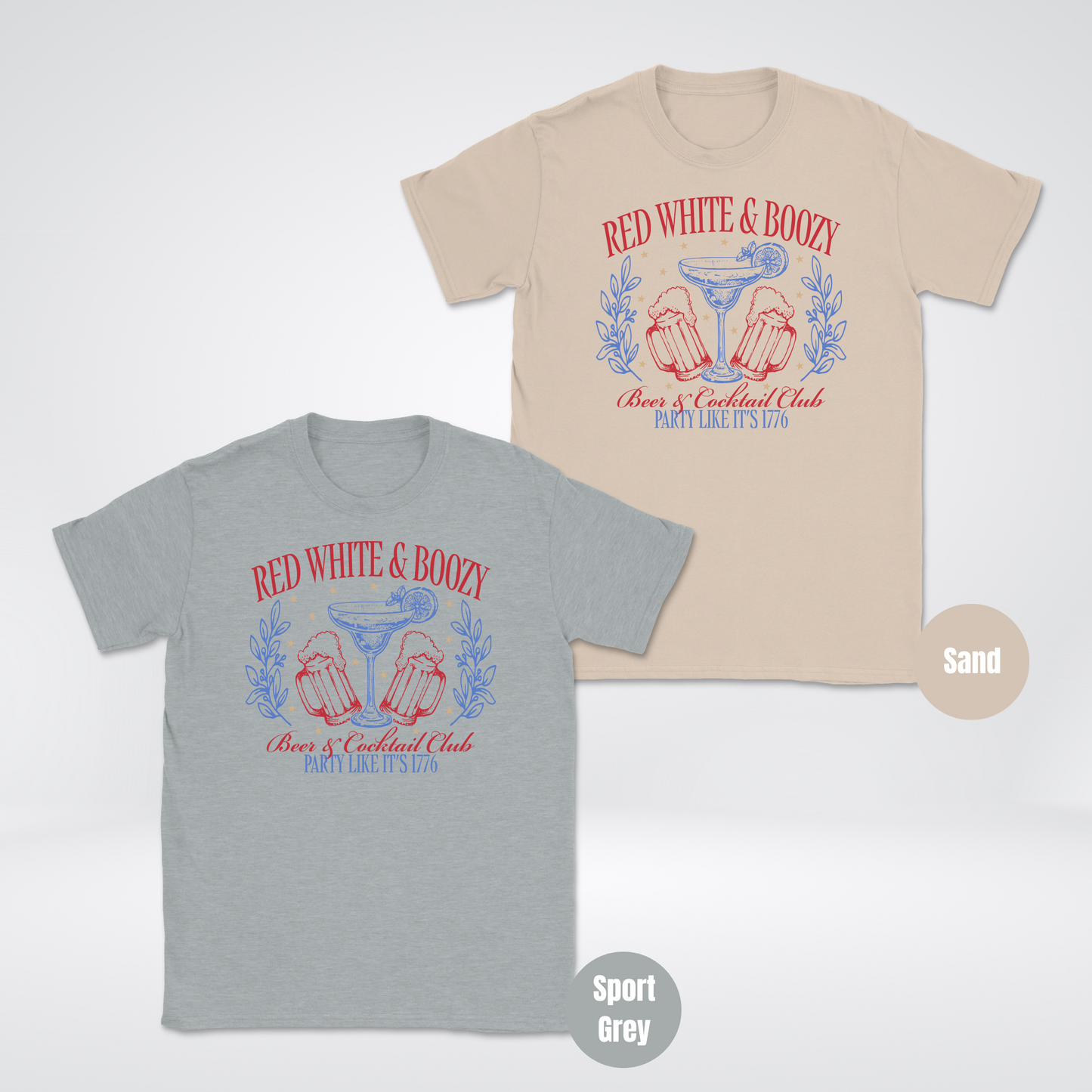 Red White And Boozy Unisex Softstyle T-Shirt
