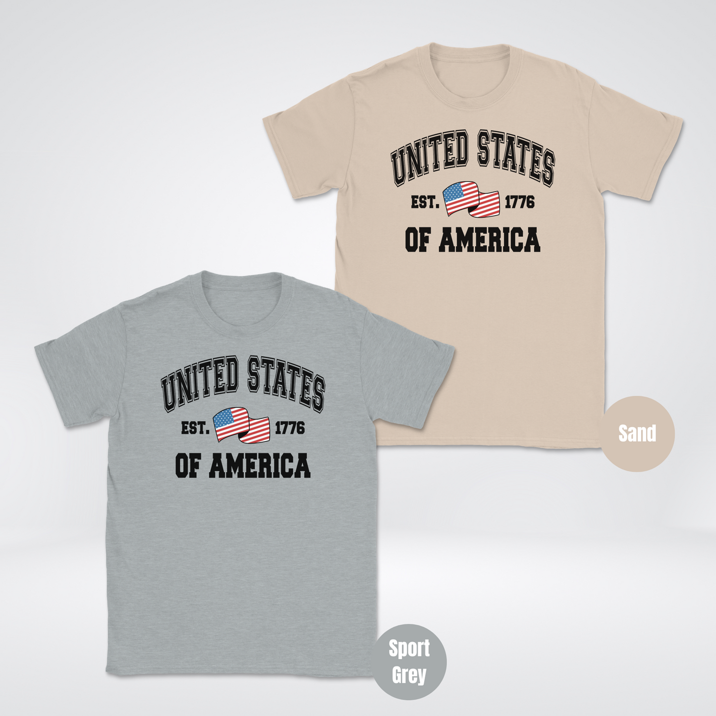 USA Est 1776 Varsity Unisex Softstyle T-Shirt