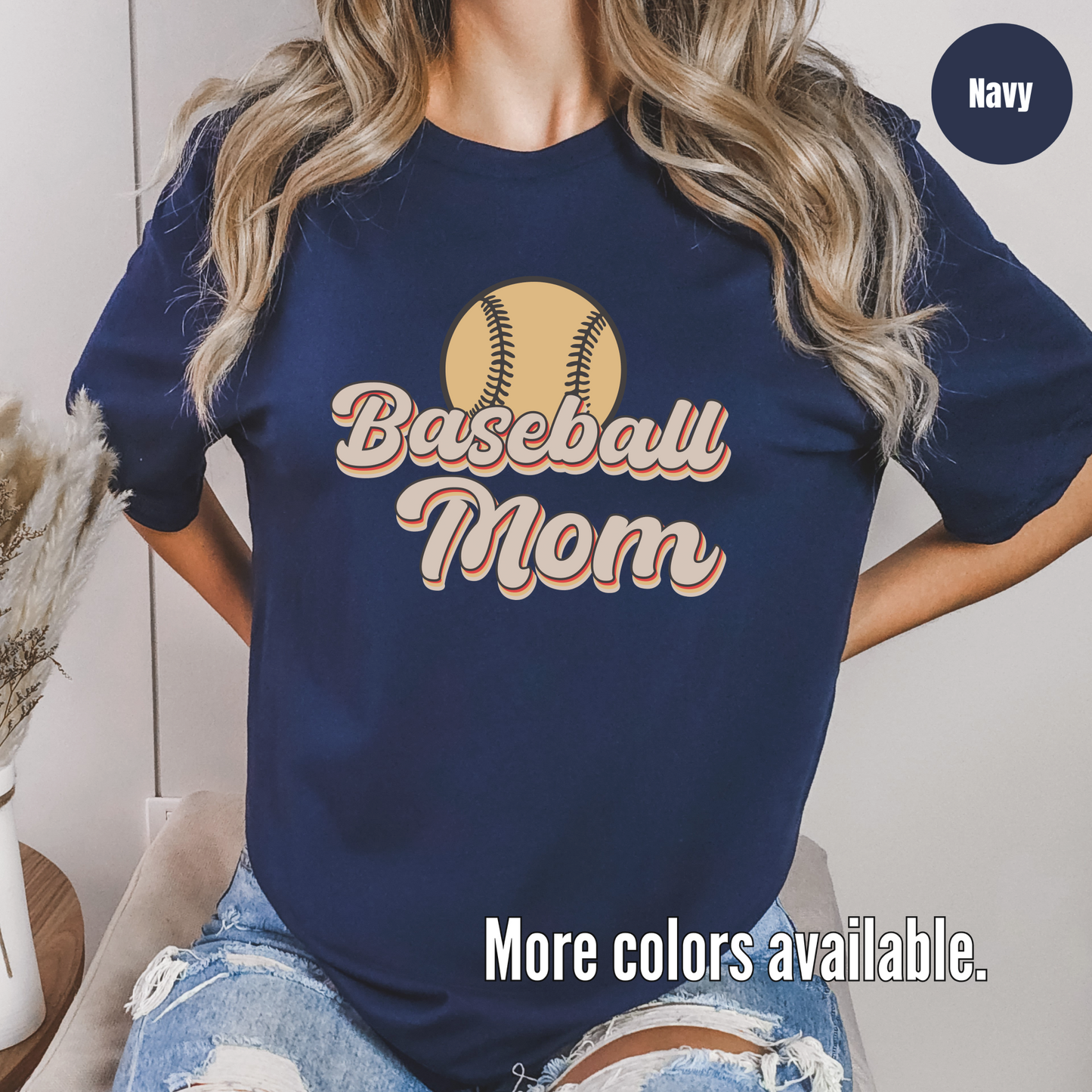 Baseball Mom Cursive T-Shirt