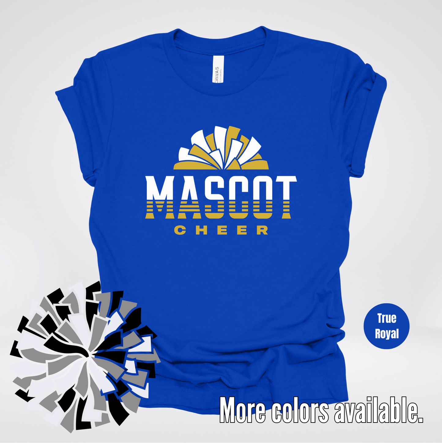 Custom Mascot – Gold - Cheer Design 01 T-Shirt
