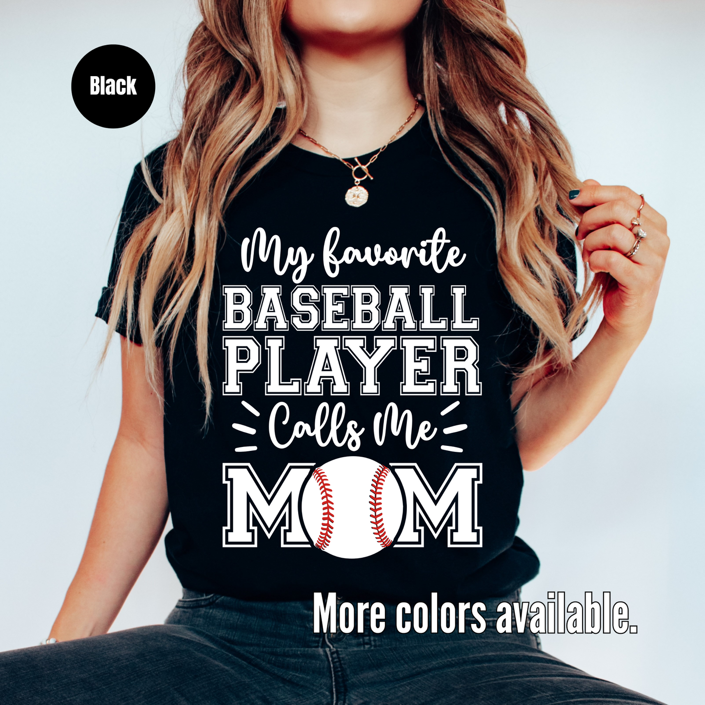 My Favorite Baseball Player Calls Me Mom Softstyle T-Shirt