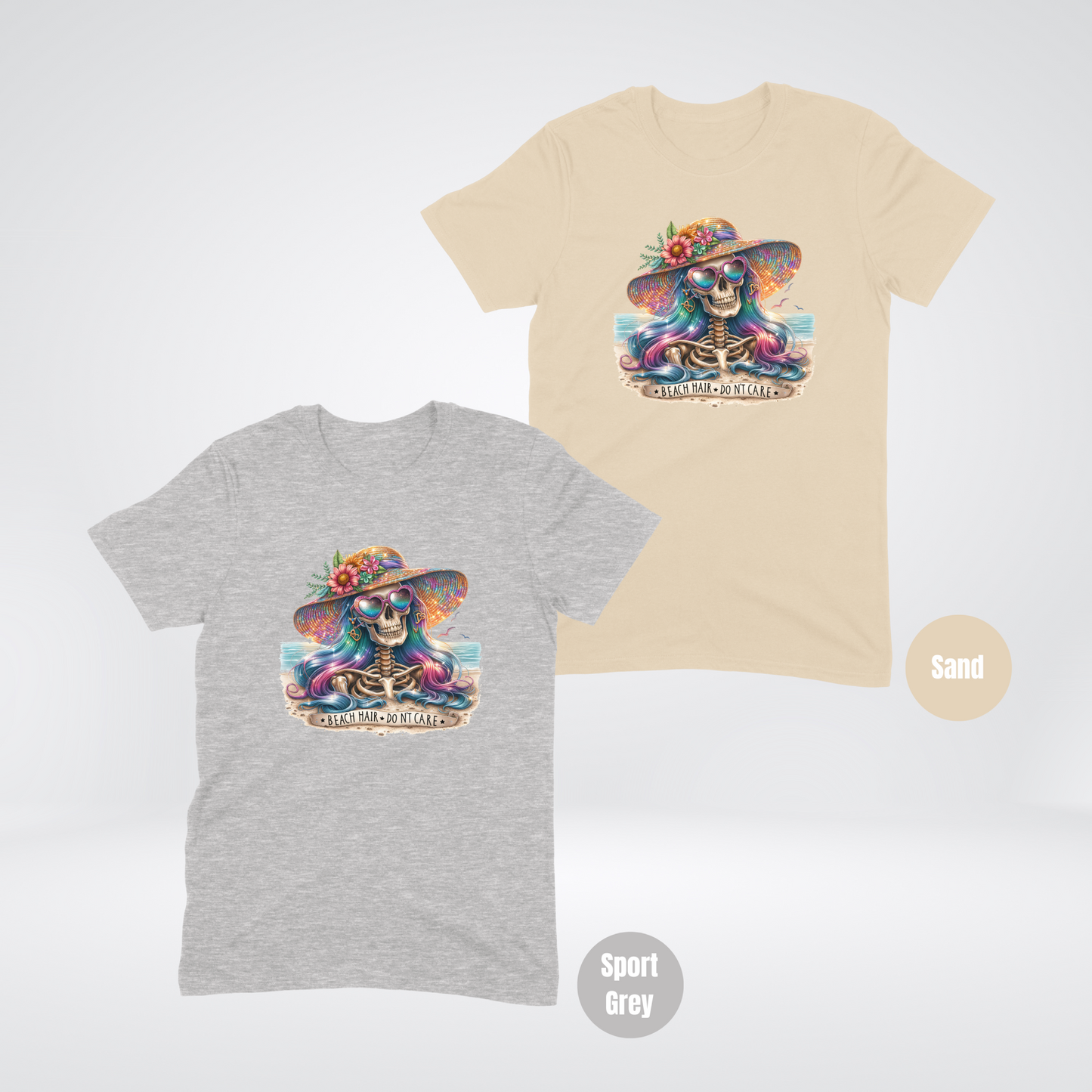 Beach Hair, Skeletons Don't Care Softstyle T-Shirt