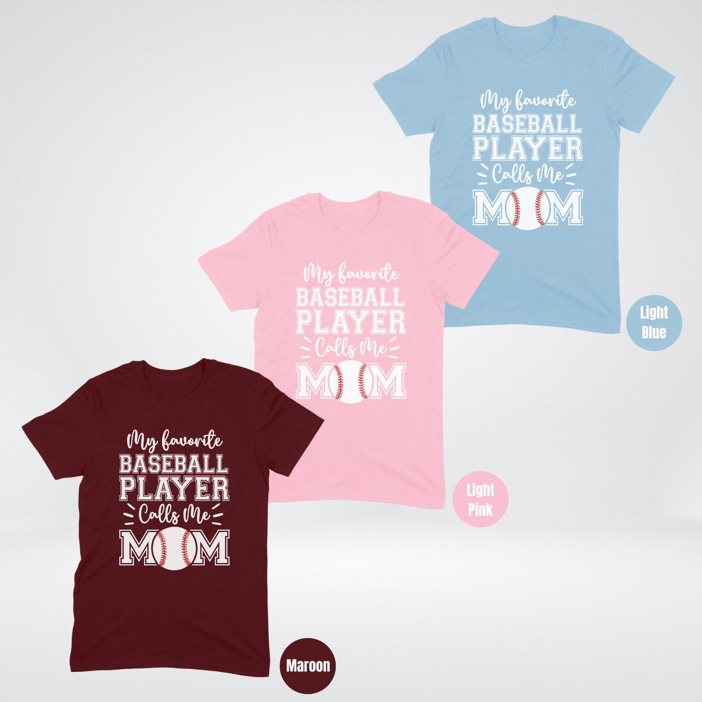 My Favorite Baseball Player Calls Me Mom Softstyle T-Shirt
