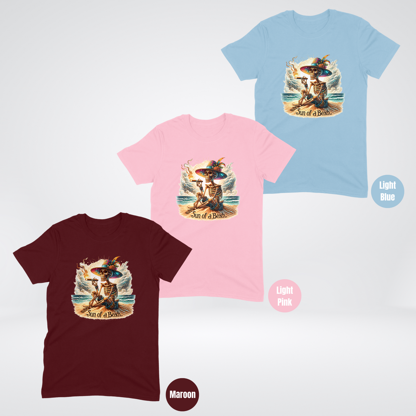 Sun Of A Beach Skeleton And Cigar Softstyle T-Shirt