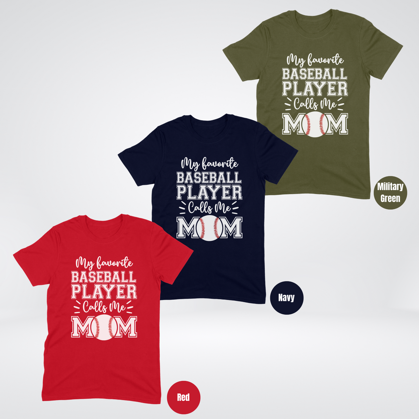 My Favorite Baseball Player Calls Me Mom Softstyle T-Shirt