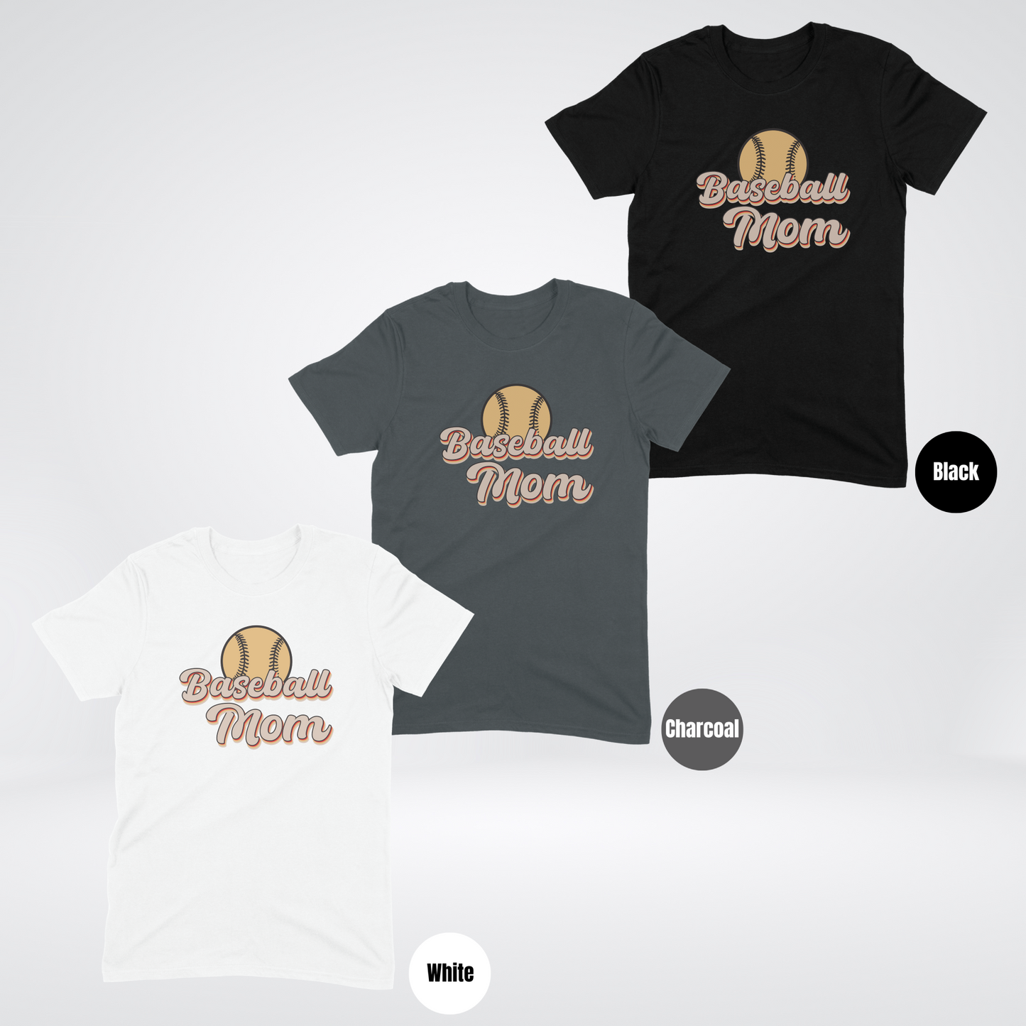 Baseball Mom Cursive T-Shirt