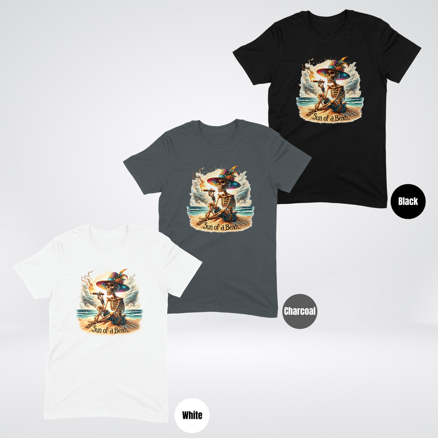 Sun Of A Beach Skeleton And Cigar Softstyle T-Shirt