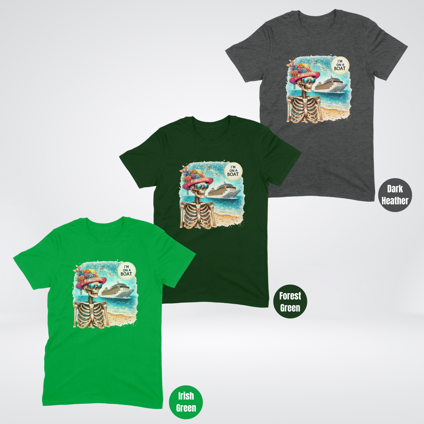 I'm On A Boat Skeleton Softstyle T-Shirt