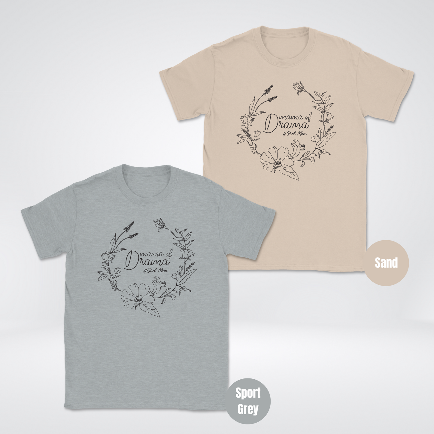 Mama Of Drama Girl Mom Unisex Softstyle T-Shirt