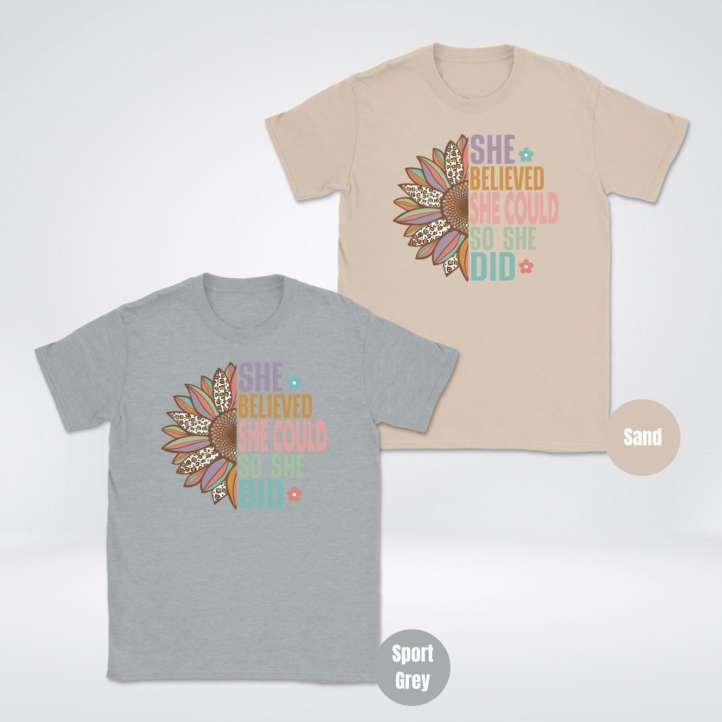 She Believed She Could So She Did Unisex Softstyle T-Shirt