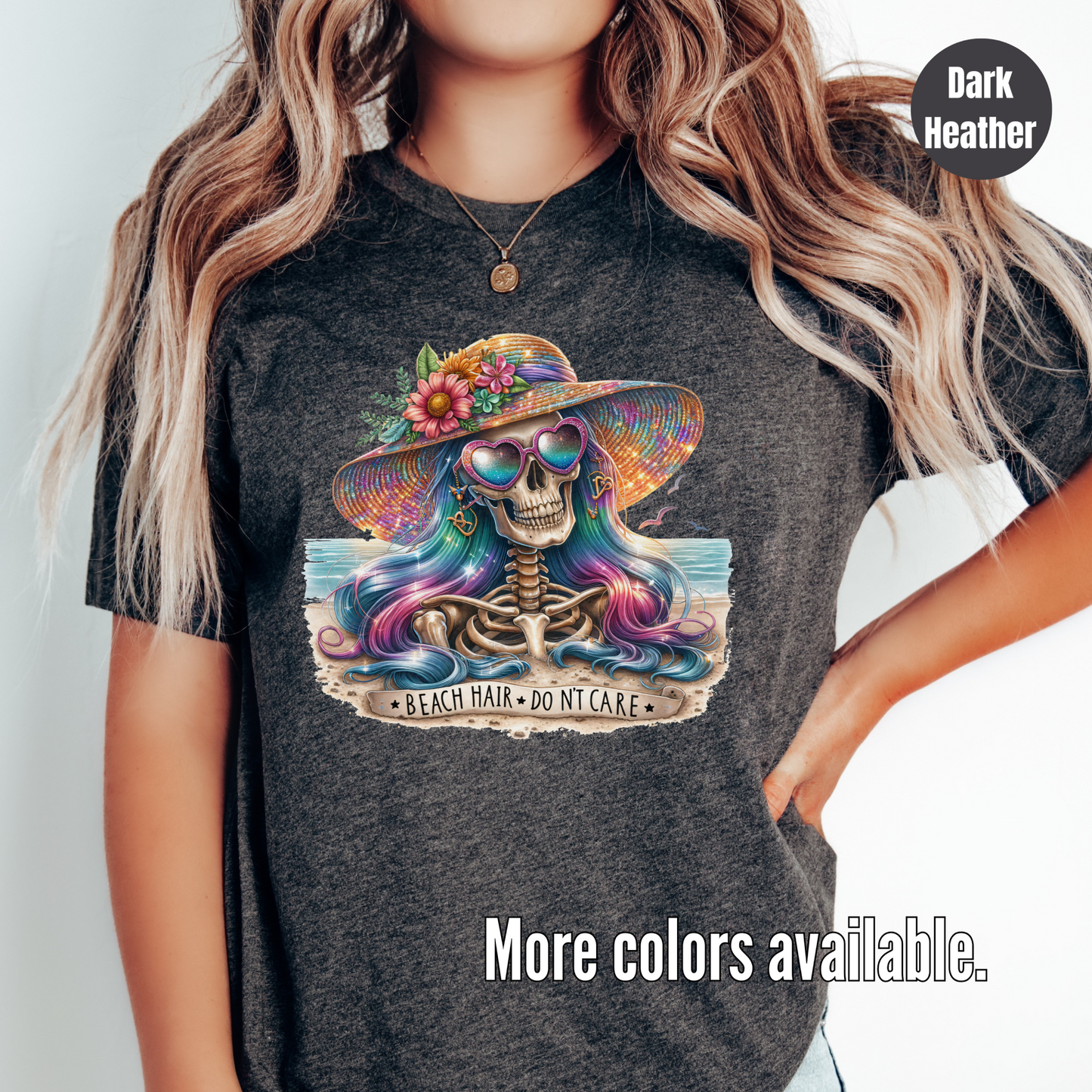 Beach Hair, Skeletons Don't Care Softstyle T-Shirt