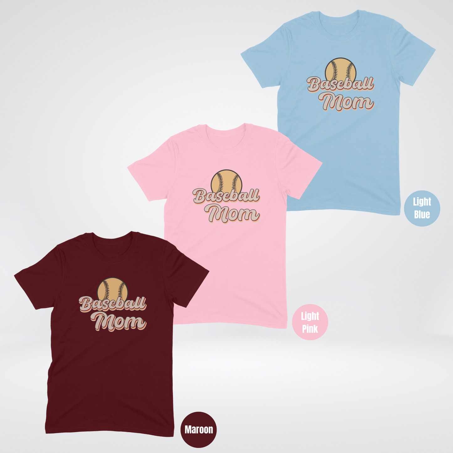 Baseball Mom Cursive T-Shirt