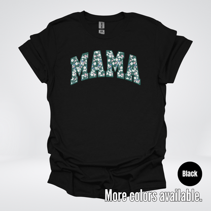 Mama Floral Green T-Shirt