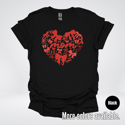 Mom Red Bow Coquette T-Shirt