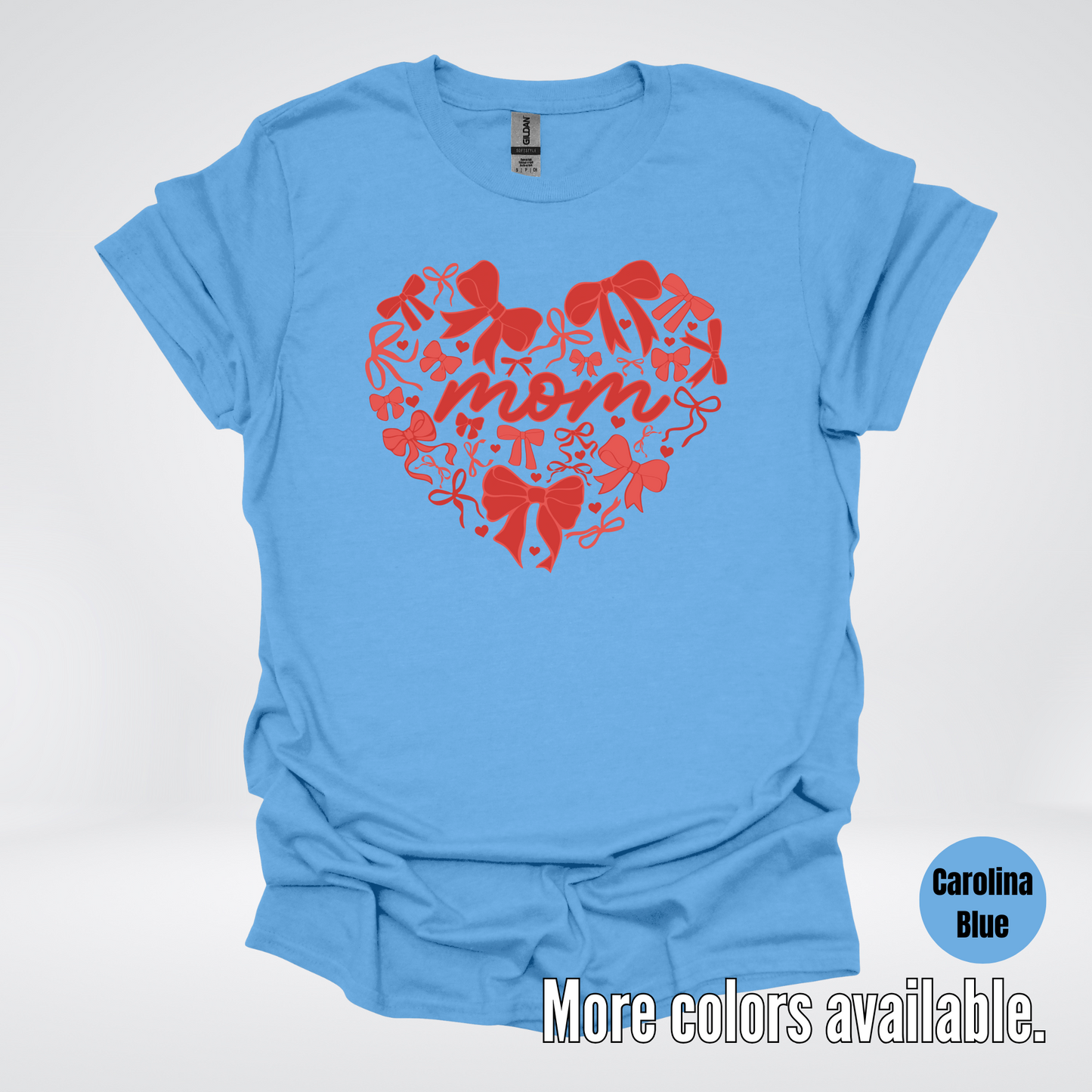 Mom Red Bow Coquette T-Shirt