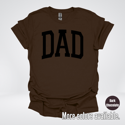 DAD Varsity Font - Black Design - T-Shirt
