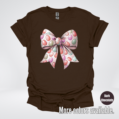 Easter Eggs Coquette Bow T-Shirt