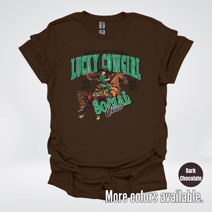 Lucky Cowgirl Social Club Saint Patrick's Day T-Shirt