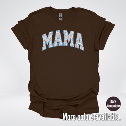 Mama Light Blue Floral T-Shirt