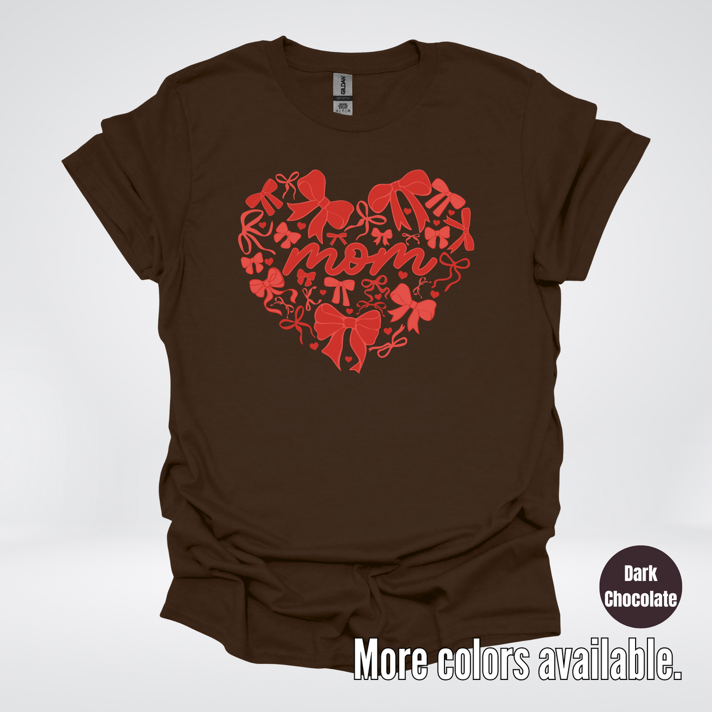 Mom Red Bow Coquette T-Shirt