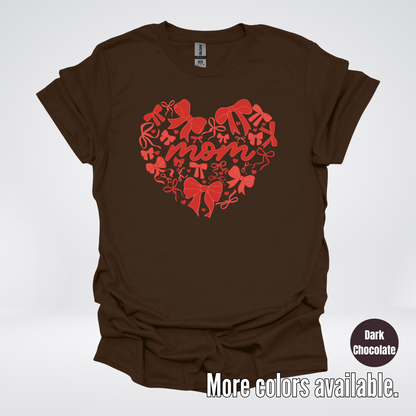 Mom Red Bow Coquette T-Shirt