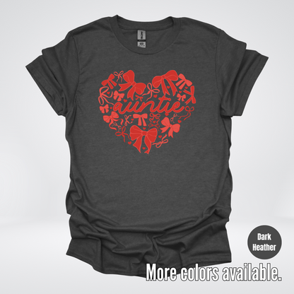 Auntie Red Bow Coquette T-Shirt