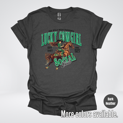Lucky Cowgirl Social Club Saint Patrick's Day T-Shirt