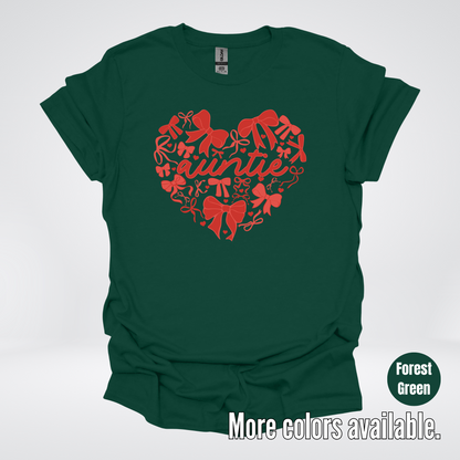 Auntie Red Bow Coquette T-Shirt